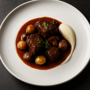 Lire la suite à propos de l’article Le Bœuf Bourguignon : L’Âme Riche et Gourmande de la Cuisine Française